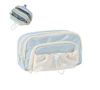 Rosy Posy Pencil Case, Kawaii Pencil Cases, Cute Aesthetic Waterproof Drawstring Pen Pouch, Pencil Case with Rosy Posy Pens, High Capacity Stationery Storage Bag Student (Pencil case-A)