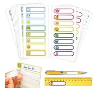 RosyFate adesivi personalizzati impermeabili, adesivi con nome per scrivere, etichette per il nome dei bambini, etichette adesive personalizzate, per l'asilo, 128 pezzi, 60 x 15 mm
