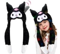 RosyFate Cappello Con Orecchie Che Si Muovono, LED Animali, Divertente Con Orecchie, Bambino (Kuromi)