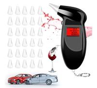 RosyFate Etilometro Portatile, Alcol Test Elettronico, Incluso 30 Boccagli, Alcol Test Portatile, con Schermo LCD Display, per Uso Domestico