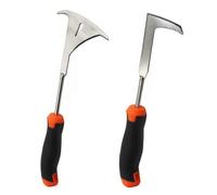 ROSYLEVE 2PCS Estirpatore Erbacce Manuale in Acciaio Inox per Rimuovere Muschio ed Erbacce dalle Fughe di Pavimentazione, Raschietto per Fughe con Manico Attrezzi da Giardino