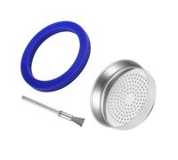 ROSYLEVE Set di guarnizioni E61, filtro E61, filtro per testa di infusione, 60 mm, in acciaio inox e spazzola metallica per macchina da caffè E61, set di attrezzi per la riparazione di macchine da
