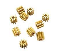 Rota di ingranaggio worm ottone, Ingranaggio a vite senza fine e pignone in ottone Foro da 1,5-2 mm 0,4 M 9 denti Confezione 10 92A 91,5A(1.5mm Tight)