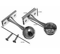 Rotaia Per Armadio 4 X Supporto Finale E 2 X Supporto Centrale 19Mm CP Con Viti