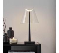 Rotaliana Din T1 Lampada da tavolo a LED ricaricabile nera Rotaliana