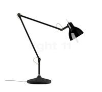 Rotaliana Luxy Lampada da tavolo, nero/nero lucido - con braccio