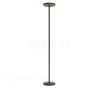 Rotaliana Sol F1 Lampada a stelo LED, nero/griglia dorato - 3.000 K