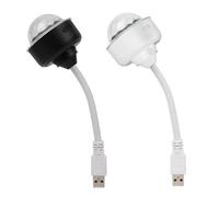 Rotante Disco Ball Light 2Pcs USB Disco Light Luci da discoteca Plug in Mini Disco Luce 360 ° Rotatble RGB Auto Disco Ball Light per Famiglia Raduno Festa di Natale