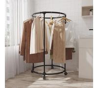 Rotante Rotondo Abbigliamento Rack per Al Dettaglio Multi-rpose Heavy Duty Garment nizer su Ruote Doppio Spazio Indipendente Display Stand