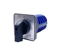 Rotary Cam Switch YMW26-32/5 Changeover Selector Silver Con-t-act 32A 5 Poles Five Positions