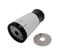 Rotary Cheese Grater - 6.69 Inch Kitchen Cheese Shredder | ABS Stainless Steel 304 Grating Tool - Safe 200g Multi-Purpose Home Cooking Baking Accessory