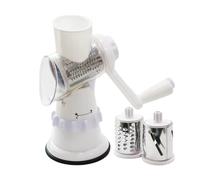 Rotary Cheese Grater, Hand Vegetable Shredder, Food Chopper And Slicer And Multifunctional, Easy To Use And Clean, Ideal For Home, Kitchen, Restaurant, 10 Inches, White, 1 Piece