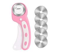 Rotary Cutter for Fabric - 45 mm Rotary Cutter, Fabric Cutters Wheel, Quilting Rotaryy Cutterr, Quick Change Cutters, Safety Button For Quilting, Applique Bending and Seam Trimming