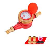 Rotary DN15 Contatore per acqua progettato per applicazioni solari termiche con scala a 4 punti e compatibilità con i tipi di connettori standard (B)