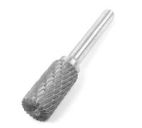 Rotary File Punta Cilindrica Rotante a Doppio Taglio Argento Grigio