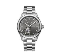 Rotary Quadrante Sunray Grigio Automatico Oxford Open-Heart GB05095/74 Orologi