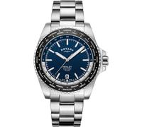 Rotary GB05370/88 Henley World Timer Orologio Uomo 41mm 10ATM