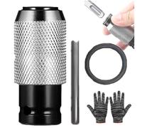 Rotary Hammer Adapter with Impact Drill Bits Set, 4 Sizes Electric Hammer to Drill Converter, Quick Release Adapters Converter Convert Electric to Electrics Hammers Converts(1 Pcs Adapter)