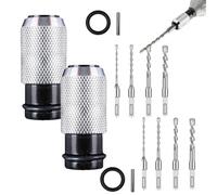 Rotary Hammer Adapter with Impact Drill Bits Set, Electric Hammer to Drill Converter with 4 Sizes Drills, Electrical Extension Tool Kit for Hammer Adapted Tools (2Set)