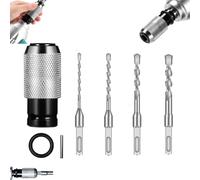 Rotary Hammer Adapter With Impact Drill Bits Set,Multifunctional Electric Hammer Drill Converter with Adapter2/4 Size Hammers Bits,Air Hammers Socket Adapter,Quick Release Adapters Converter-4pcs
