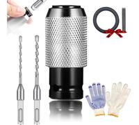 Rotary Hammer Adapter with Impact Drill Bits Set, Versatile Rotary Hammer Adapter Set, Durable Electric Hammers to Drill Converter, Electrical Extension Tool Kit for Hammers Tools (1pc+6+8mm)