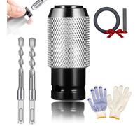 Rotary Hammer Adapter with Impact Drill Bits Set, Versatile Rotary Hammer Adapter Set, Durable Electric Hammers to Drill Converter, Electrical Extension Tool Kit for Hammers Tools (1pc+10+12mm)