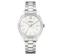 Rotary Orologio da uomo Heritage quadrante bianco in acciaio inossidabile