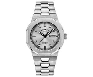Rotary Sport Automatico (40Mm) Quadrante Argentato Sunray / Bracciale