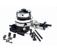 Rotary Table 3"/ 75mm 3 Slot w / 50mm Tornio Mandrino e kit di serraggio