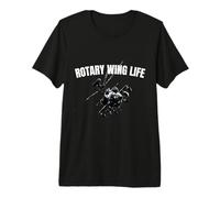 Rotary Wing Life Helicopter Pilot Aviation Maglietta Premium