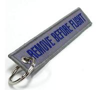 Rotary13B1 - Portachiavi Remove Before Flight - Grigio/Blu