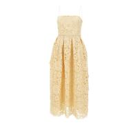 ROTATE Birger Christensen - Abito Midi Svasato in Pizzo 3D - - Dresses - Donna - Giallo - M