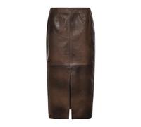 ROTATE Birger Christensen - Gonna Midi in Pelle - -Skirts -Donna -Marrone -S