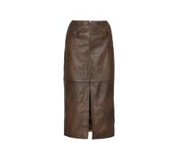 ROTATE Birger Christensen - Leather Midi Pencil Skirt - -Skirts -Donna -Marrone -M