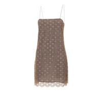 ROTATE Birger Christensen - Mini Abito con Paillettes e Bordi Ondulati - - Dresses - Donna - Marrone - S