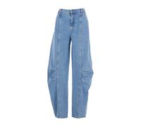 ROTATE Birger Christensen - Pantaloni Cargo Denim Blu - -Jeans -Donna -Blu -M
