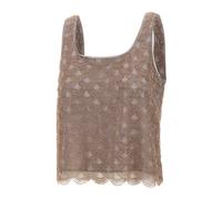 ROTATE Birger Christensen - Scallop Sequin Top - -Tops -Donna -Marrone -L