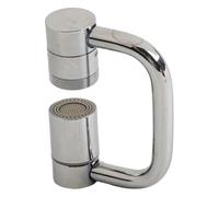 Rotati Faucet Aachment wi 1080 De Swivel Aeor, spruzzatore per lavello a doppia modalità e beccuccio in metallo regolabile in altezza, multi Ale resistente agli spruzzi, per cucina o baroom (1)