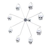 Rotating Bird Feeder, Ferris Wheel Design, Hummingbird Feeding Station | Halloween Rotating Parakeet Feeding Device with 8 Buckets for Yellow Finch Sparrows Lawn Garden Balcony