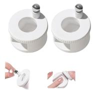 Rotating Cat Eye Magnet, Automatic Glass Bead Suction, Beginner Friendly Nail Tool With Uniform Magnetic Force, can Easily DIY Glossy Cat Eye Effect (White)