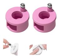 Rotating Cat Eye Magnet, Automatic Glass Bead Suction, Beginner Friendly Nail Tool With Uniform Magnetic Force, can Easily DIY Glossy Cat Eye Effect (Pink)