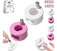 Rotating Cat Eye Magnet, Automatic Glass Bead Suction of Cat Eye's Nail, 360° Cat's Eyes Magnets, Portable DIY Rotating Magne Tool for Women Girls Beginner Nails (2Pcs-B)