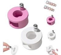Rotating Cat Eye Magnet, Automatic Glass Bead Suction of Cat Eye's Nail, 360° Cat's Eyes Magnets, Portable DIY Rotating Magne Tool for Women Girls Beginner Nails (with Ball Magnet)