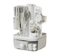 Rotating Desk Organizer - 360° Turn Design, Durable Construction, Multi-Compartment Storage, Smooth Rotation | Pencil Holder, Marker and Scissors Organizer, Brush Lipstick Organization for Home