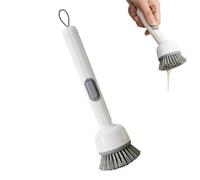 Rotating Dish Brush, Soap Dispensing Scrubber, 360 Degree Kitchen Tool with Easy Grip, Handle Cleaning Brush, Modern Style Plate Cleaner, Dining Supply for Pots and Utensils