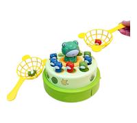 Rotating Electric Musical, Frog Game, Bounce Catch Pop-Out Toy, 18x17cm, with Lights for Kids' Birthday Parties, Toddler Play, and Group Activities 1 Toy, Colorful Design