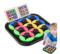 Rotating Leaves Chess, Interactive Game, Children Puzzle Game, Fun Learning Game, Rotating Puzzle, 22.8x22.8x2.5 cm, Early Learning Interactive Game Leaves Rotating Puzzle for Children