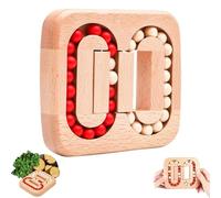 Rotating Magic Bean Fingertip Toy Wood Puzzles, Funny Bean Brain Teaser Sensory Puzzles, Cube Rotating Puzzle Fidget Toys, Educational Wooden Toy for Kids Adults (Wooden,1Pcs)
