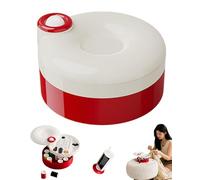 Rotating Magnetic Sewing Kit, 2026 New Basic Mini sewing kit, Portable Travel Sewing-Box, Beginner Sewing-Kit with 21 Pcs, Organized Compartment (Red)
