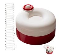 Rotating Magnetic Sewing Kit, Portable Sewing Kit for Travel, 21PCS Sewing Kit Basic Mini with Rotating Magnetic Design for Adults Beginners (Red)